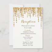 Ontvarkaart | Gouden confetti stippen Kaart (Voorkant)