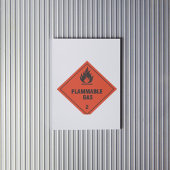 Ontvlambaar gas 2 Etiket Sticker