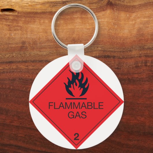 Ontvlambare gasSleutelhanger Sleutelhanger (Voorkant)
