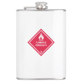 Ontvlambare persoonlijkheid heupfles (Voorkant)