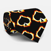 Ontvlambare ruimte van schoppenStropdas Stropdas (Opgerold)