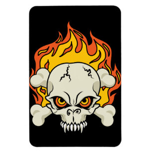 Ontvlambare schedel en kruisbeenderen magneet