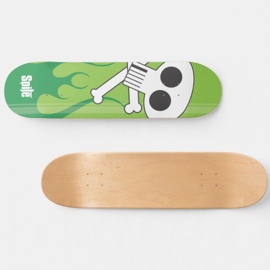 Ontvlambare schedel persoonlijk skateboard (Horizontaal)