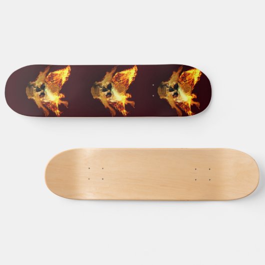 Ontvlambare schedel persoonlijk skateboard (Horizontaal)