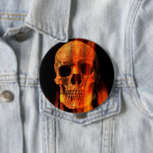 Ontvlambare schedel ronde button 4,0 cm (In situ)