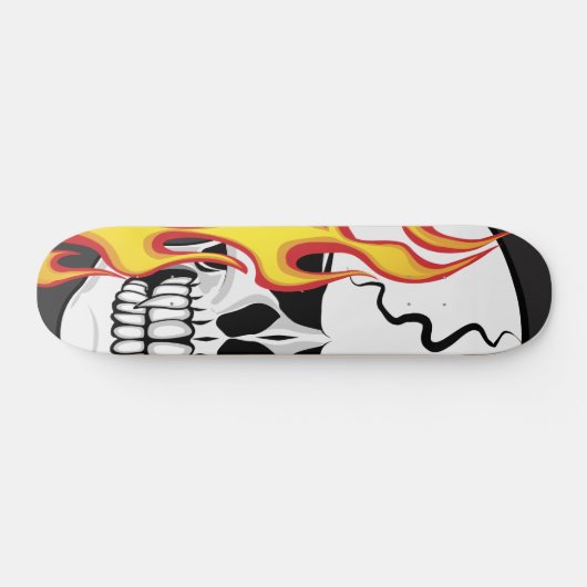 Ontvlambare schedel skateboard (Horizontaal)