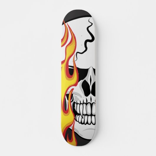 Ontvlambare schedel skateboard (Voorkant)