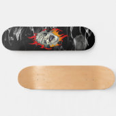 Ontvlambare schedel skateboard (Horizontaal)