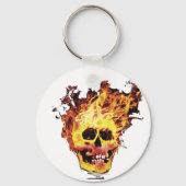 Ontvlambare schedel sleutelhanger (Voorkant)