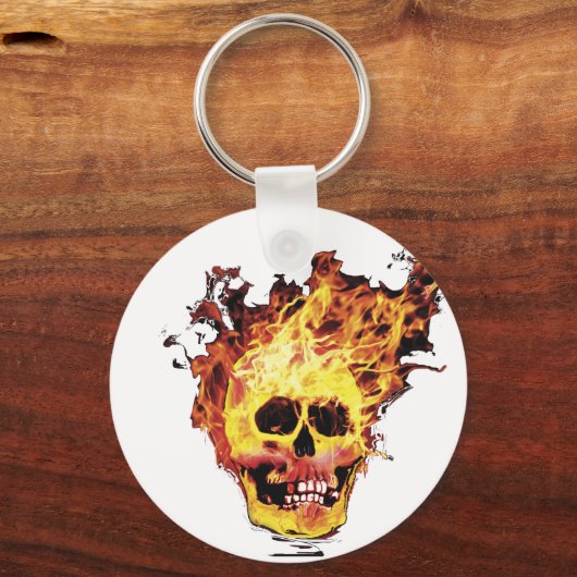 Ontvlambare schedel sleutelhanger (Voorkant)
