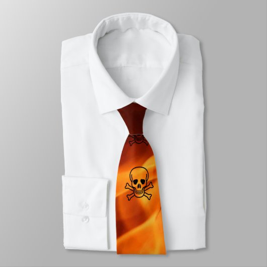 Ontvlambare schedel stropdas (Gebonden)