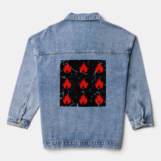 ontvlambare Vintage Denim Jacket (Achterkant)