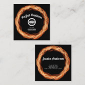 Ontvlammende, unieke, moderne trendy voegt uw Logo Vierkante Visitekaartje (Voorkant / Achterkant)