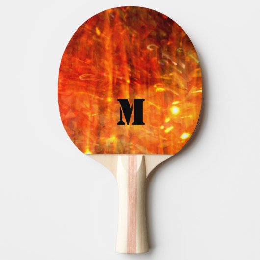 Ontvlammingsmonogram Tafeltennisbatje (Voorkant)