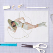  ontvlechting van Cowgirl uit de jaren '50  Tissuepapier (Craft)