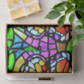 Ontvlechting van het Glas in lood van Butterfly Tissuepapier (Geschenk)