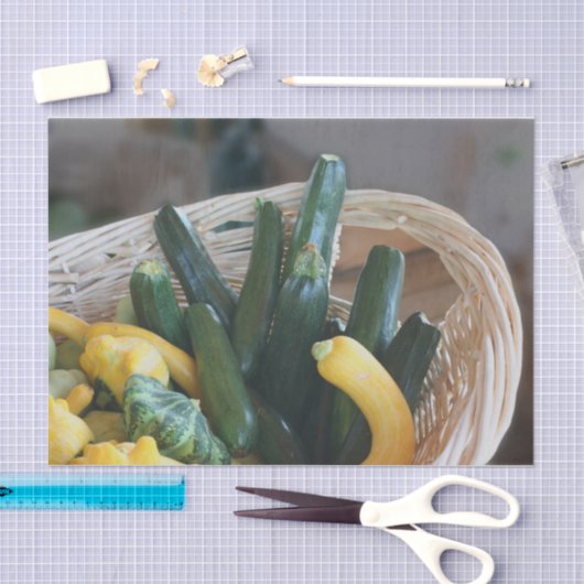 Ontvlechting van zucchini Squash Gourd Vegetables Tissuepapier (Craft)