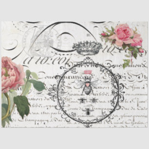 Ontvlechtingspapier voor Floral Queen Bee Tissuepapier