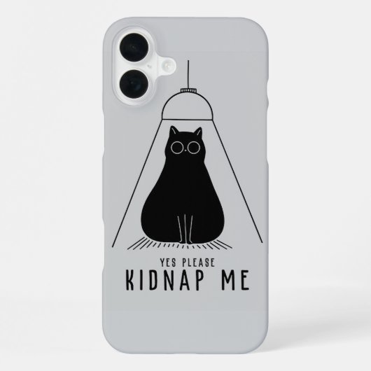 Ontvoer kitty iPhone hoesje (Achterkant)