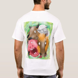 Ontvoerd door God Funny Cartoon Dieren T-Shirt