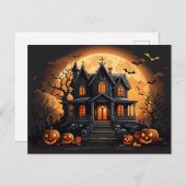 Ontvoerd huis feestdagenkaart (Voorkant / Achterkant)