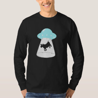 Ontvoerde Koe in UFO-laserstraal UFO-jagers T-shirt