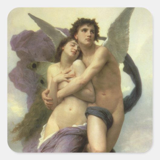 Ontvoering (ook bekend als Rovissement) van Psyche Vierkante Sticker (Voorkant)