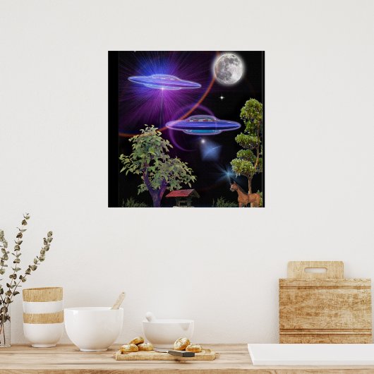 Ontvoering UFO Poster (Keuken)