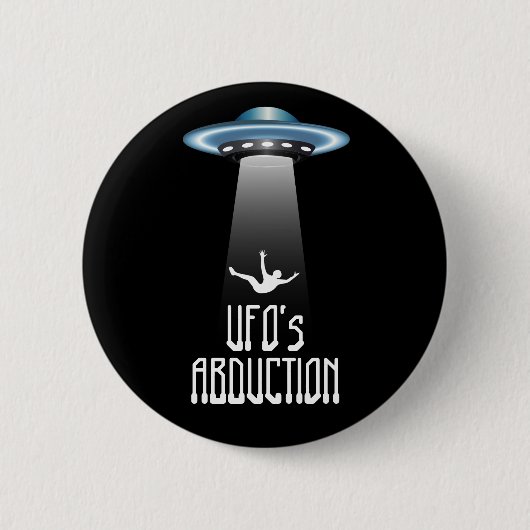 Ontvoering UFO Ronde Button 5,7 Cm (Voorkant)