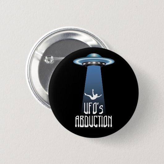 Ontvoering UFO Ronde Button 5,7 Cm (Voorkant /achterkant)