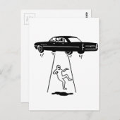 ontvoering van buitenaardse auto ' s briefkaart (Voorkant / Achterkant)