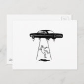 ontvoering van buitenaardse auto ' s briefkaart (Voorkant / Achterkant)
