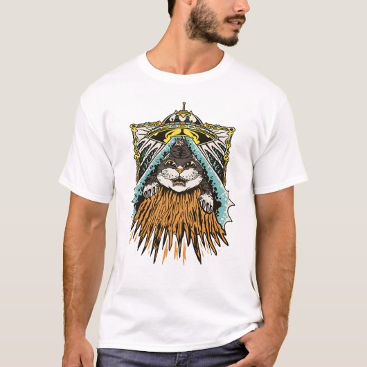 Ontvoering van buitenaardse kat t-shirt (Voorkant)
