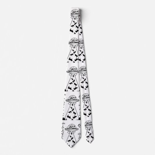 Ontvoering van buitenaardse koe stropdas (Voorkant)