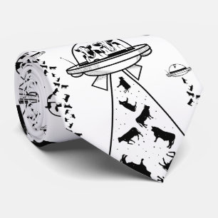 Ontvoering van buitenaardse koe stropdas