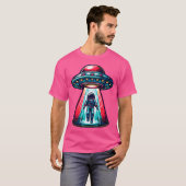 Ontvoering van een UFO-astronaut T-shirt (Voorkant volledig)