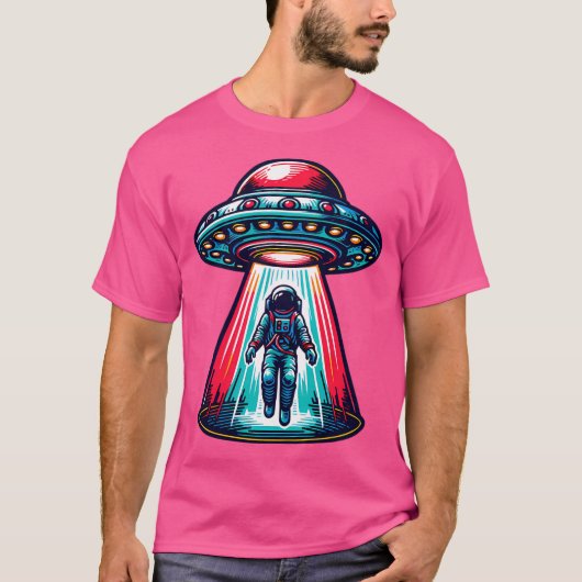 Ontvoering van een UFO-astronaut T-shirt (Voorkant)