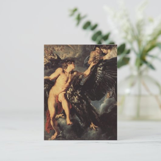 Ontvoering van Ganymed - Rubens Briefkaart (Staand voorkant)