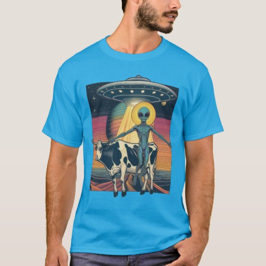 Ontvoering van kosmisch Boerderij T-shirt (Voorkant)