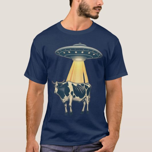 Ontvoering van kosmische Koe T-shirt (Voorkant)