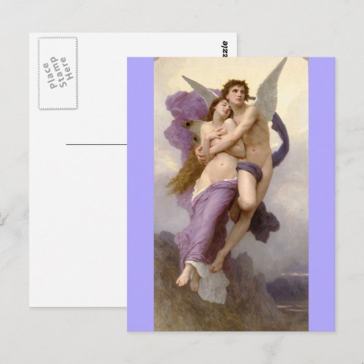Ontvoering van Psyche - bouguereau Briefkaart (Voorkant / Achterkant)