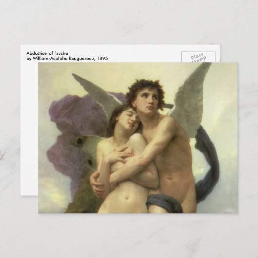 Ontvoering van Psyche door Bouguereau (alias Ravis Briefkaart (Voorkant / Achterkant)