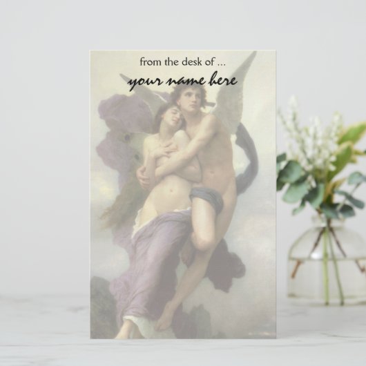 Ontvoering van Psyche door Bouguereau (alias Ravis Briefpapier (Staand voorkant)
