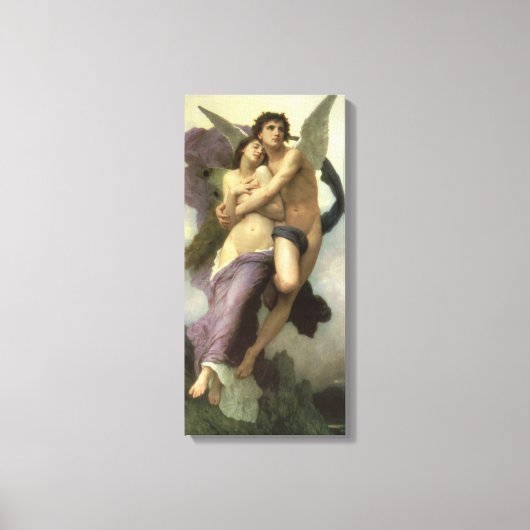Ontvoering van Psyche door Bouguereau (alias Ravis Canvas Afdruk (Voorkant)