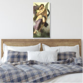 Ontvoering van Psyche door Bouguereau (alias Ravis Canvas Afdruk (Insitu (Slaapkamer))