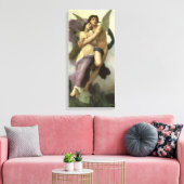 Ontvoering van Psyche door Bouguereau (alias Ravis Canvas Afdruk (Insitu (Woonkamer))