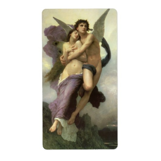 Ontvoering van Psyche door Bouguereau (alias Ravis Etiket (Voorkant)