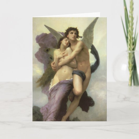 Ontvoering van Psyche door Bouguereau (alias Ravis Kaart (Voorkant)