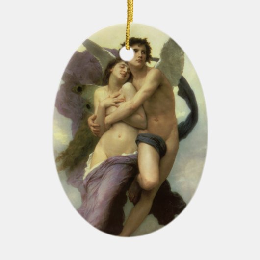 Ontvoering van Psyche door Bouguereau (alias Ravis Keramisch Ornament (Voorkant)