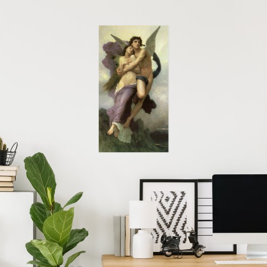 Ontvoering van Psyche door Bouguereau (alias Ravis Poster (Thuiskantoor)